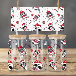 Christmas Glass Tumbler Panda
