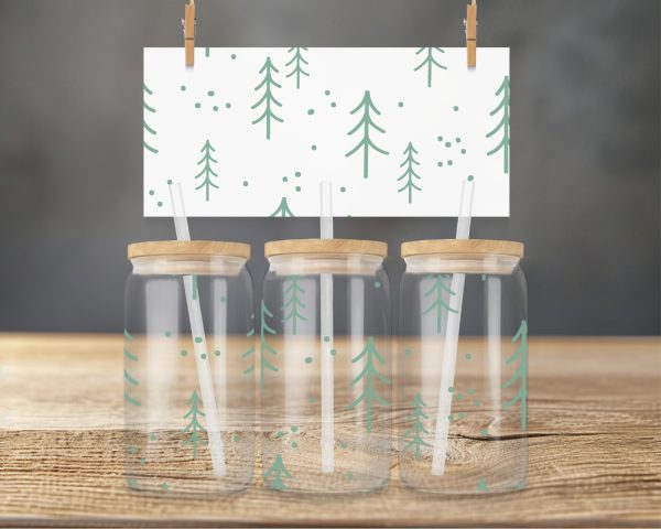 Christmas Glass Tumbler Tree