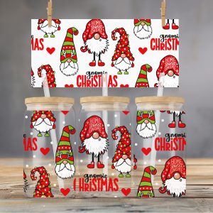 Christmas Glass Tumbler Grumpy