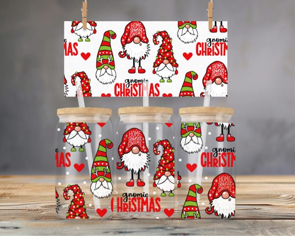 Christmas Glass Tumbler Grumpy