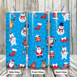 Christmas Tumbler Blue