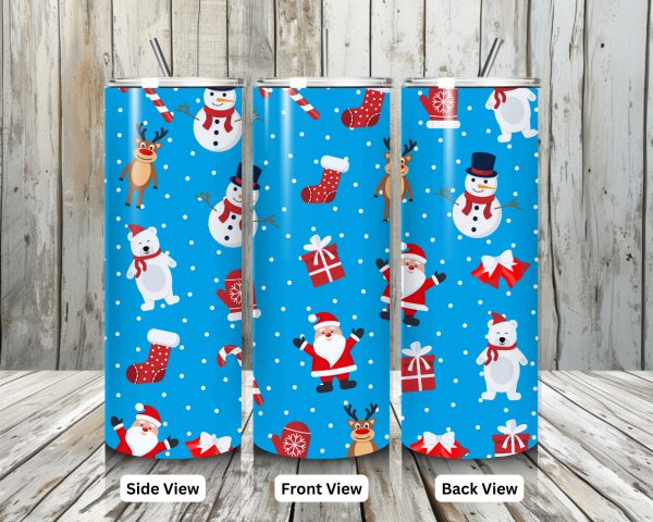 Christmas Tumbler Blue