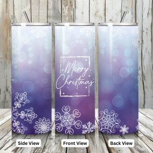 Christmas Tumbler Purple