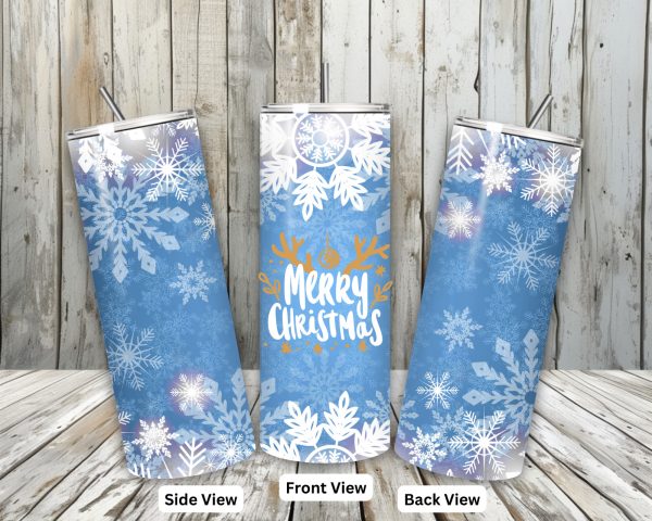 Christmas Tumbler Snow Flakes