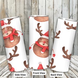Christmas Tumbler Reindeer