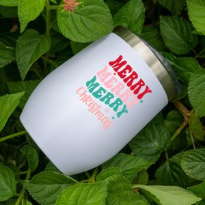 Wine Tumbler Merry Merry Merry