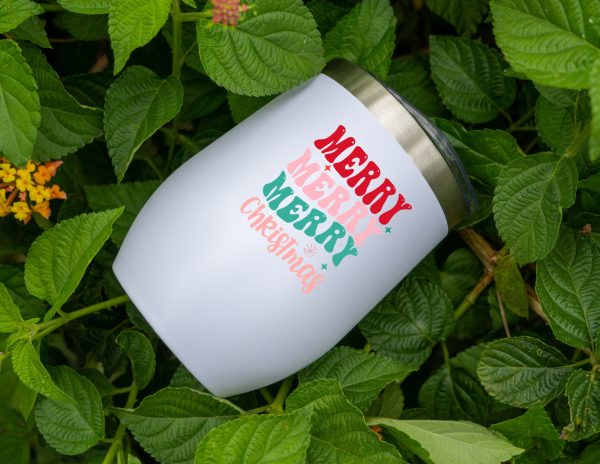Wine Tumbler Merry Merry Merry