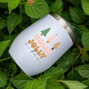 Wine Tumbler Holly Jolly