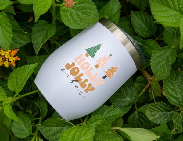 Wine Tumbler Holly Jolly