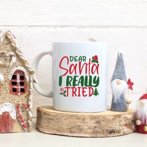 Christmas Mug Tired Santa