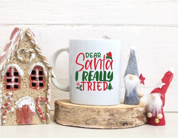 Christmas Mug Tired Santa