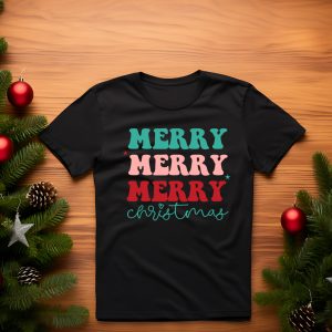 Christmas Tee Merry Merry Merry